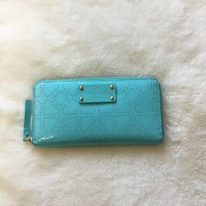 Kate Spade Ocean Blue Hearts Wallet